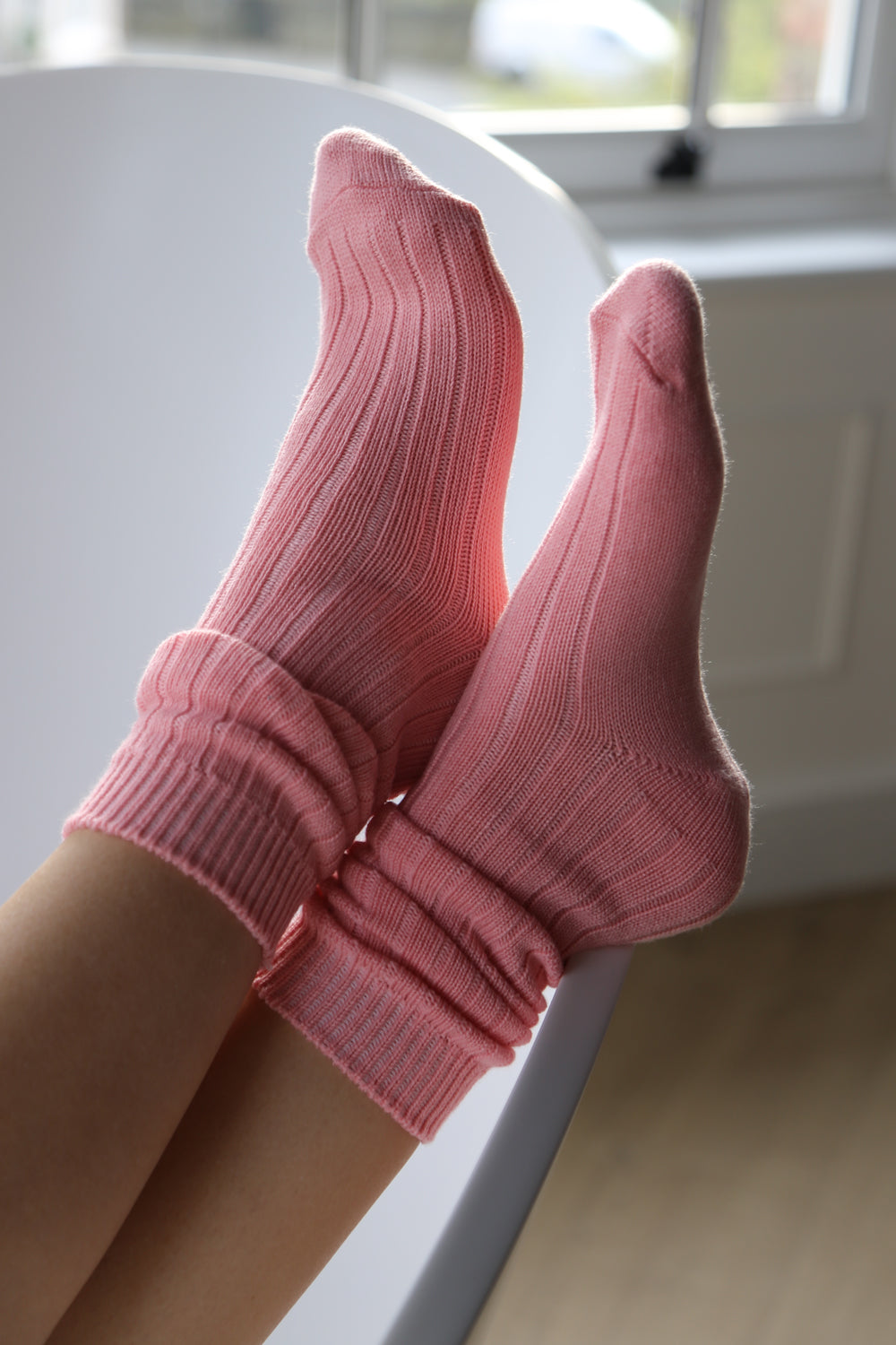 Luxury Bed Socks in Pink