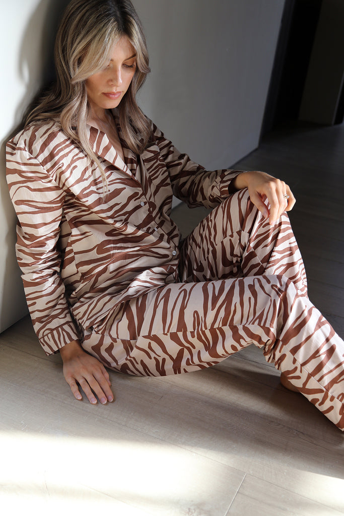 tiger print pyjamas